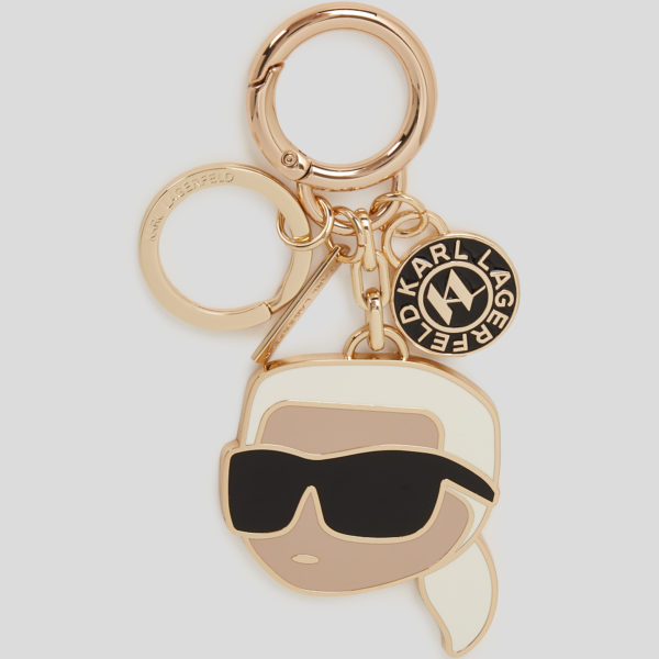 Karl Lagerfeld, Porte-clés Ikon, Femme, Or Clair, Taille: X00