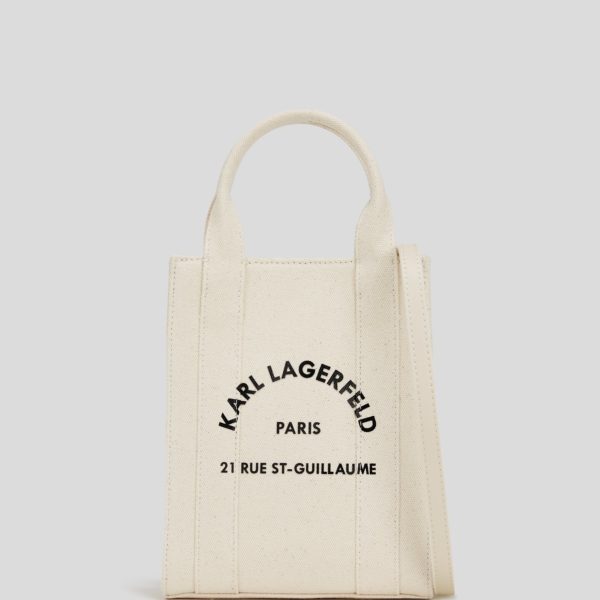 Karl Lagerfeld, Petit Cabas Carré Rue St-guillaume, Femme, Naturel, Taille: X00