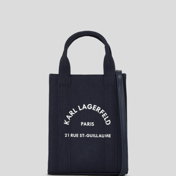 Karl Lagerfeld, Petit Cabas Carré Rue St-guillaume, Femme, Iris Noir, Taille: X00