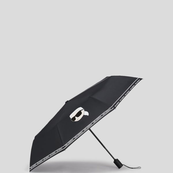 Karl Lagerfeld, Parapluie Ikon, Femme, Noir, Taille: X00