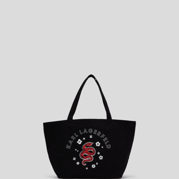 Karl Lagerfeld, Sac Cabas Nouvel An Lunaire, Femme, Noir, Taille: X00