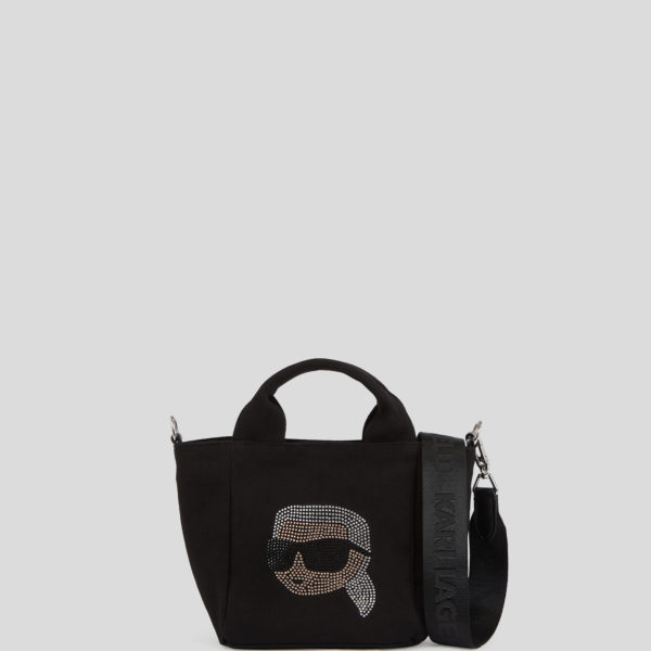 Karl Lagerfeld, Cabas Avec Strass Ikon Karl, Femme, Noir, Taille: X00