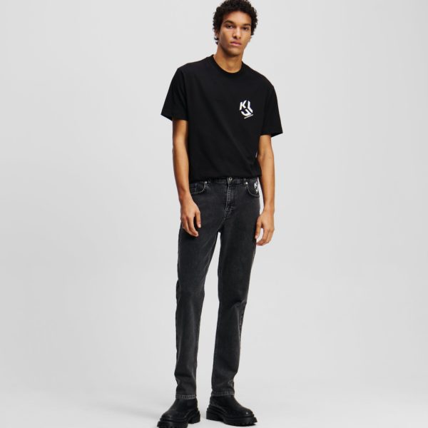 Karl Lagerfeld, Jean Slim, Homme, Acid Dark Grey, Taille: L3634