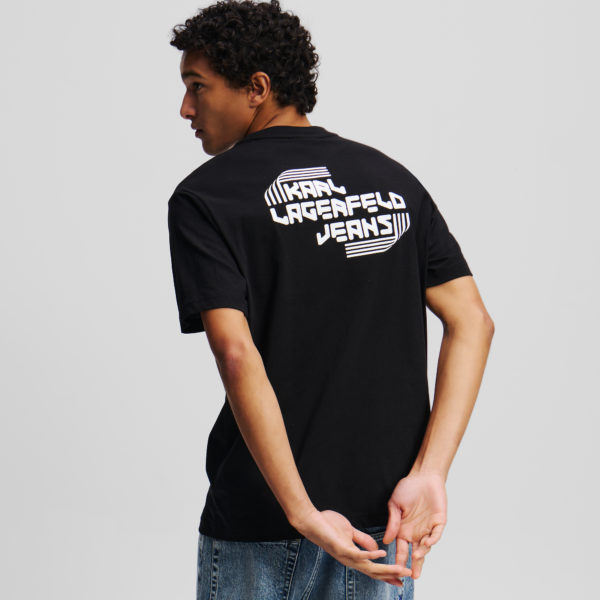 Karl Lagerfeld, T-shirt Avec Logo Klj, Homme, Noir, Taille: XXXL