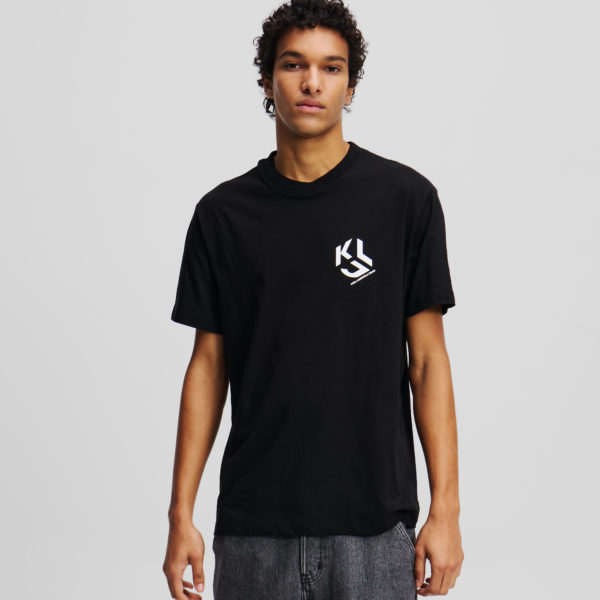 Karl Lagerfeld, T-shirt Avec Monogramme, Homme, Noir, Taille: XXXL