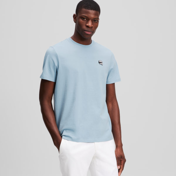 Karl Lagerfeld, T-shirt Ikon, Homme, Chambray doux, Taille: XXXL