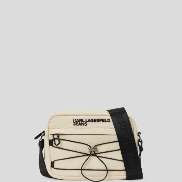 Karl Lagerfeld, Sac Bandoulière À Cordon Fonctionnel, Homme, Sable Chaud, Taille: X00
