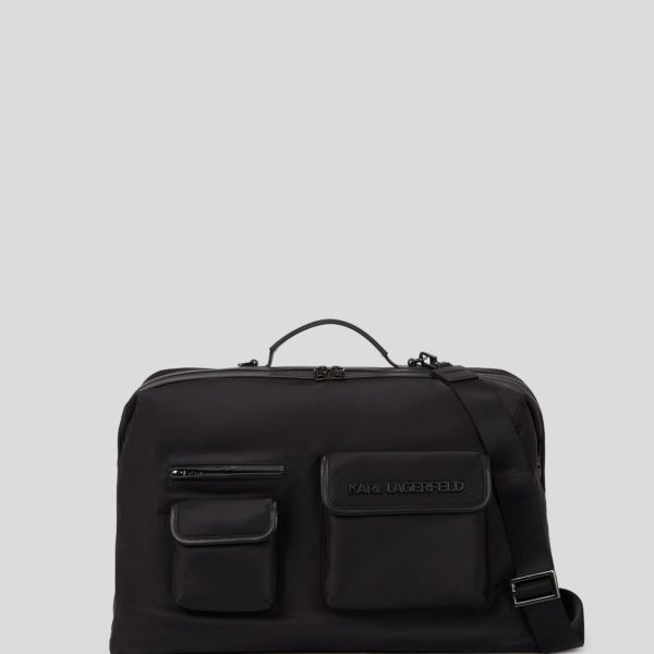 Karl Lagerfeld, Sac De Week-end En Nylon K/essential, Homme, Noir, Taille: X00