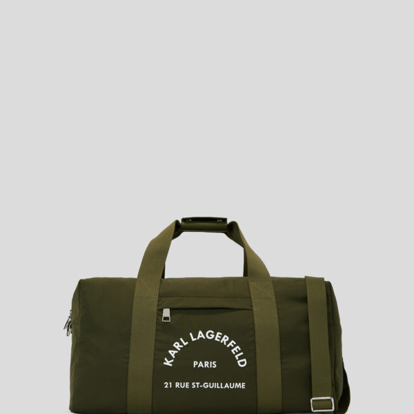 Karl Lagerfeld, Sac De Week-end En Nylon Rue St-guillaume, Homme, Kaki, Taille: X00