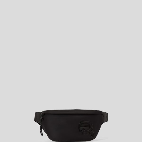 Karl Lagerfeld, Sac À Ceinture En Nylon Ikon K, Homme, Noir, Taille: X00
