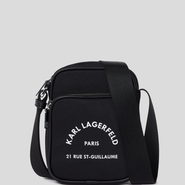 Karl Lagerfeld, Sac Bandoulière En Nylon Rue St-guillaume, Homme, Noir, Taille: X00