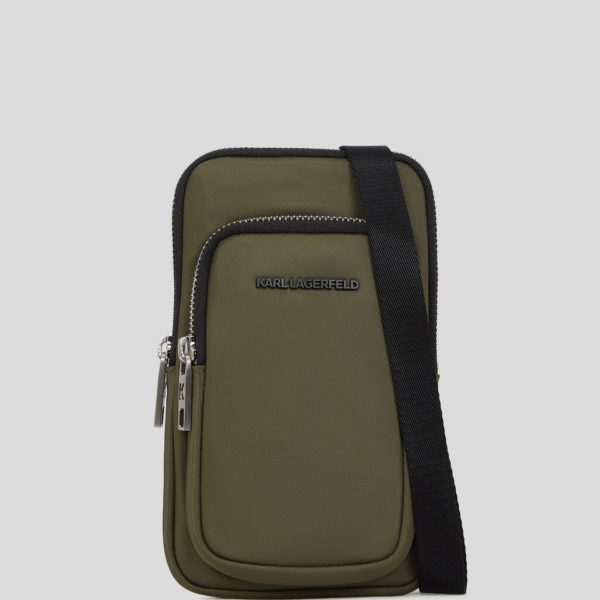 Karl Lagerfeld, Pochette En Nylon K/essential, Homme, Kaki, Taille: X00