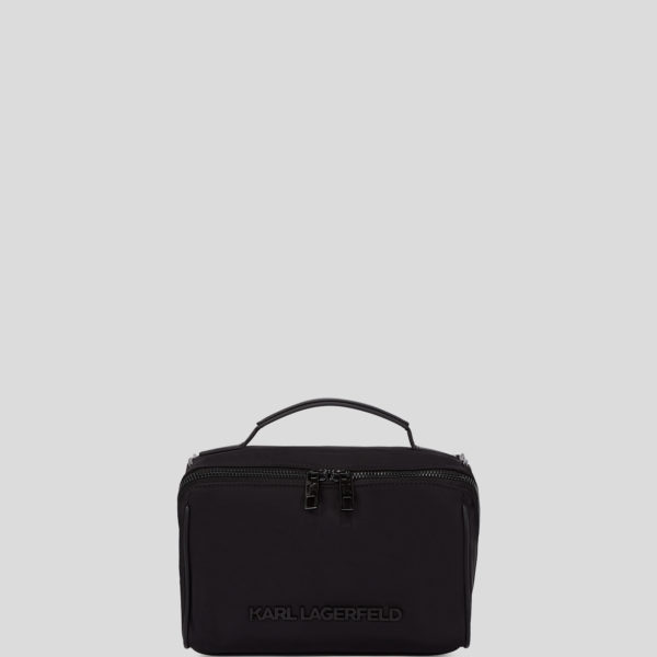 Karl Lagerfeld, K/essential Sac De Lavage En Nylon, Homme, Noir, Taille: X00