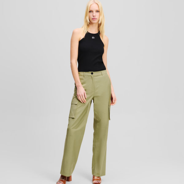 Karl Lagerfeld, Pantalon Cargo, Femme, Vert d’huile, Taille: X48