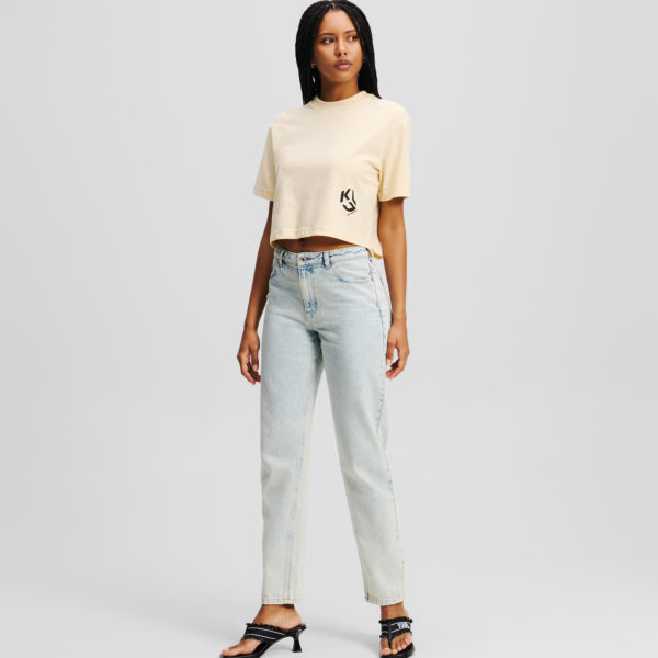 Karl Lagerfeld, Jean Mom, Femme, Bleu Clair, Taille: L3232