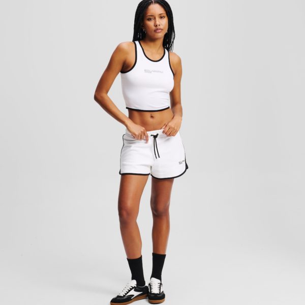 Karl Lagerfeld, Short Molletonné, Femme, Blanc, Taille: XXS