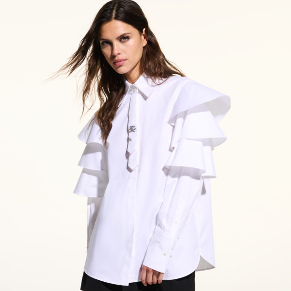 Karl Lagerfeld, Chemise Kl X Joann, Femme, Blanc, Taille: X48