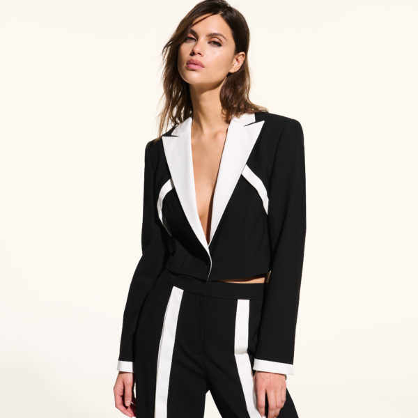 Karl Lagerfeld, Blazer Ajusté Kl X Joann, Femme, Noir, Taille: X48