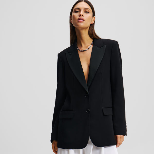Karl Lagerfeld, Blazer Sur Mesure, Femme, Noir, Taille: X48