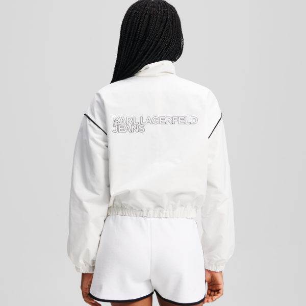 Karl Lagerfeld, Veste Zippée, Femme, Blanc, Taille: XXS