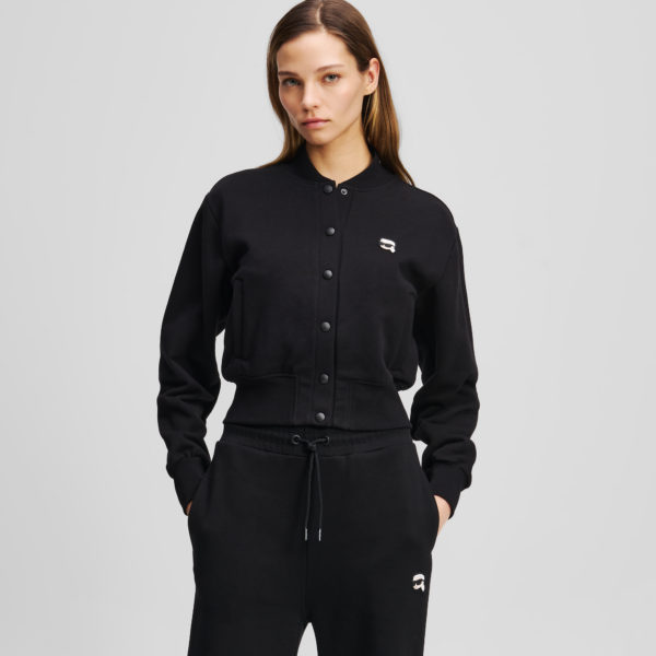 Karl Lagerfeld, Blouson Bombardier Ikon, Femme, Noir, Taille: XXXL