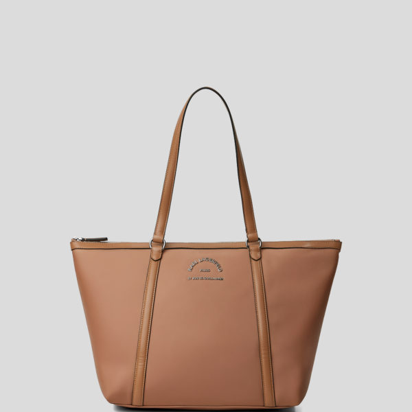 Karl Lagerfeld, Sac Cabas Rue St-guillaume Taille Moyenne, Femme, Argile, Taille: X00