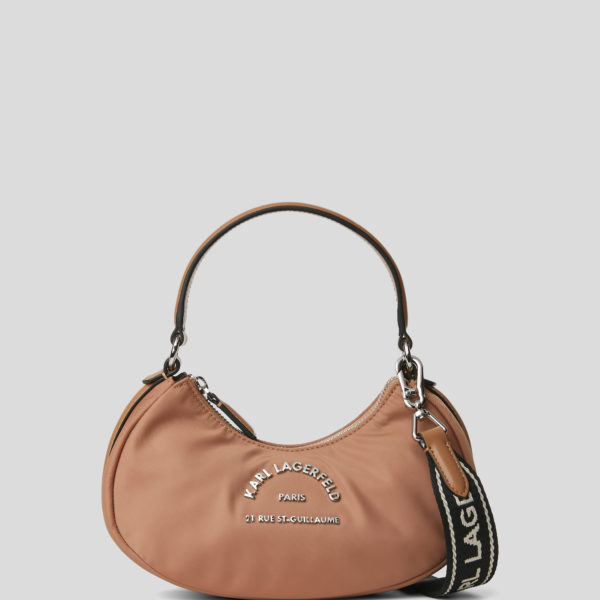 Karl Lagerfeld, Sac Bandoulière Croissant De Lune Rue St-guillaume, Femme, Argile, Taille: X00