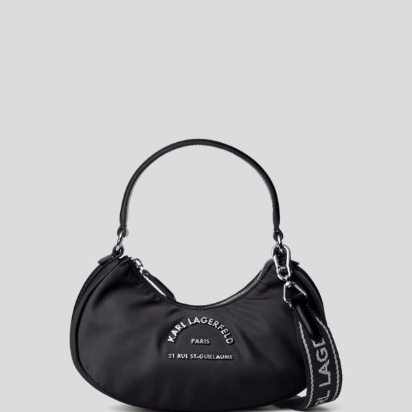 Karl Lagerfeld, Sac Bandoulière Croissant De Lune Rue St-guillaume, Femme, Noir, Taille: X00