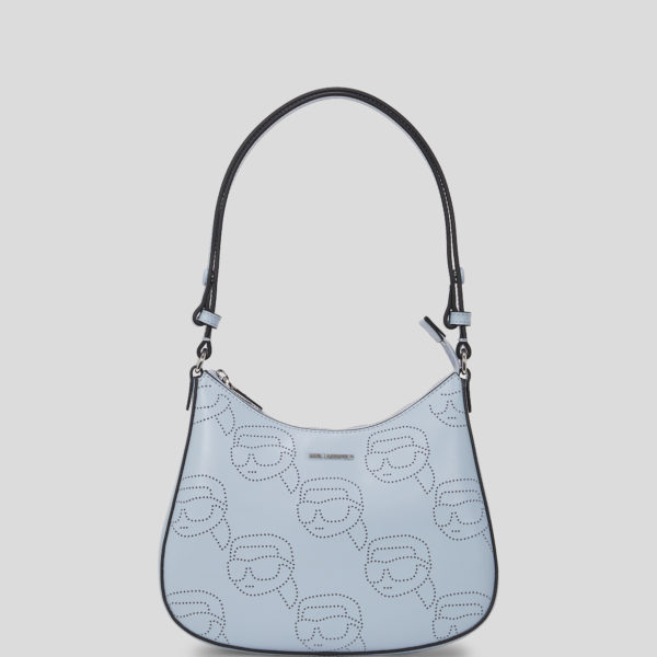 Karl Lagerfeld, Sac Porté Épaule Perforé Ikon, Femme, Bleu Kentucky, Taille: X00