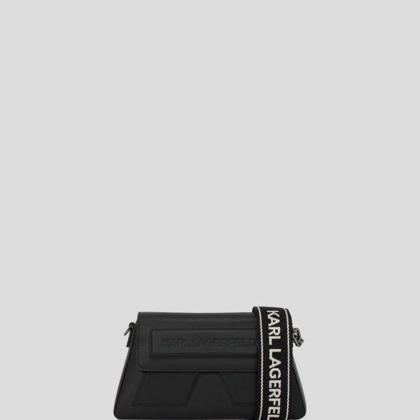 Karl Lagerfeld, Sac Bandoulière Ikon K, Femme, Noir-Nickel, Taille: X00
