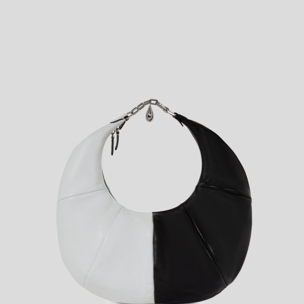 Karl Lagerfeld, Grand Sac Porté Épaule Kl X Joann, Femme, Blanc/Noir, Taille: X00