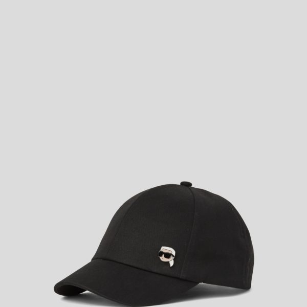 Karl Lagerfeld, Casquette Ikon Avec Pin’s, Femme, Noir, Taille: X00