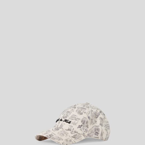 Karl Lagerfeld, Casquette À Imprimé Intégral Kl X Jorge Parra, Femme, Naturel, Taille: X00