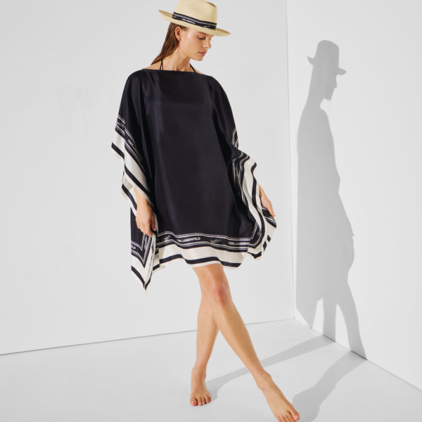 Karl Lagerfeld, Tunique En Soie Kl X Borsalino, Femme, Noir, Taille: X00
