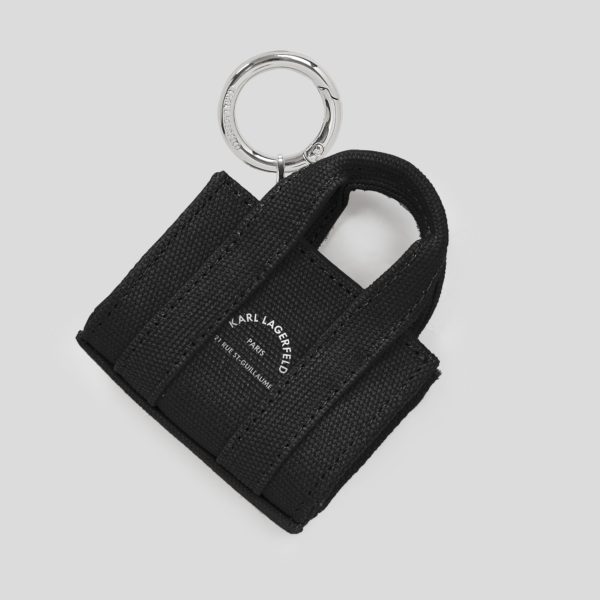 Karl Lagerfeld, Porte Clé De Cabas Rue St-guillaume, Femme, Noir, Taille: X00