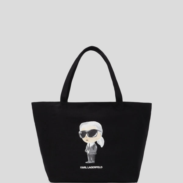 Karl Lagerfeld, Cabas Ikon Aquarelle, Femme, Noir, Taille: X00