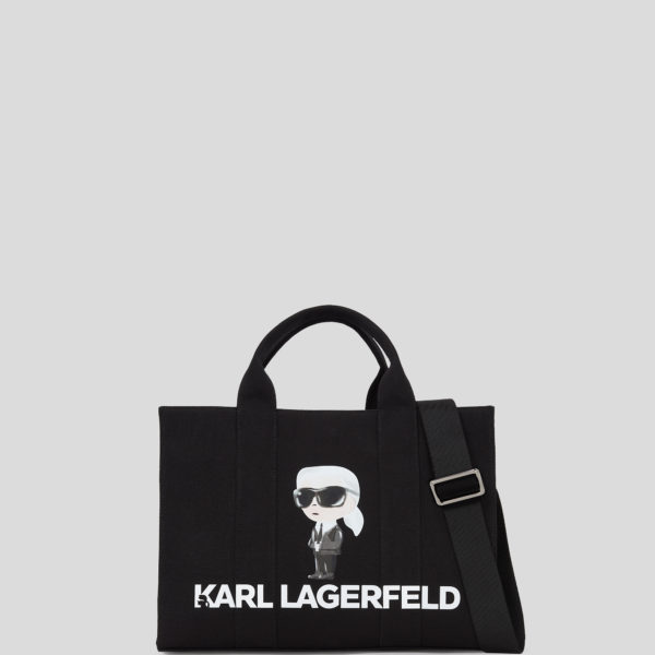 Karl Lagerfeld, Cabas Ikon Aquarelle Carré, Femme, Noir, Taille: X00