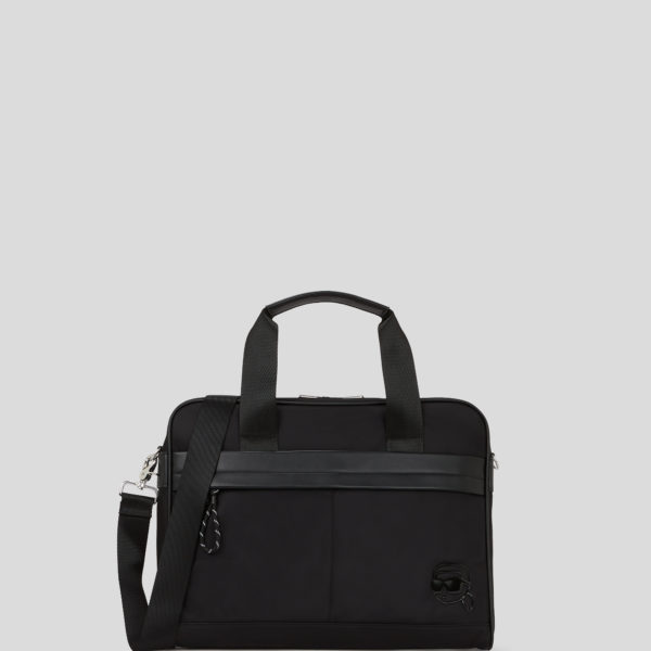 Karl Lagerfeld, Ikon Nylon Briefcase, Homme, Noir, Taille: X00