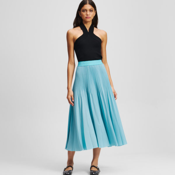Karl Lagerfeld, Pleated Skirt, Femme, Eau plate, Taille: X48