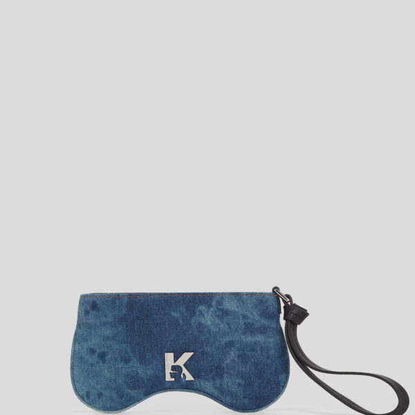 Karl Lagerfeld, Sunglasses Phone Pouch, Femme, Visuel teinté Bleu lavé, Taille: X00