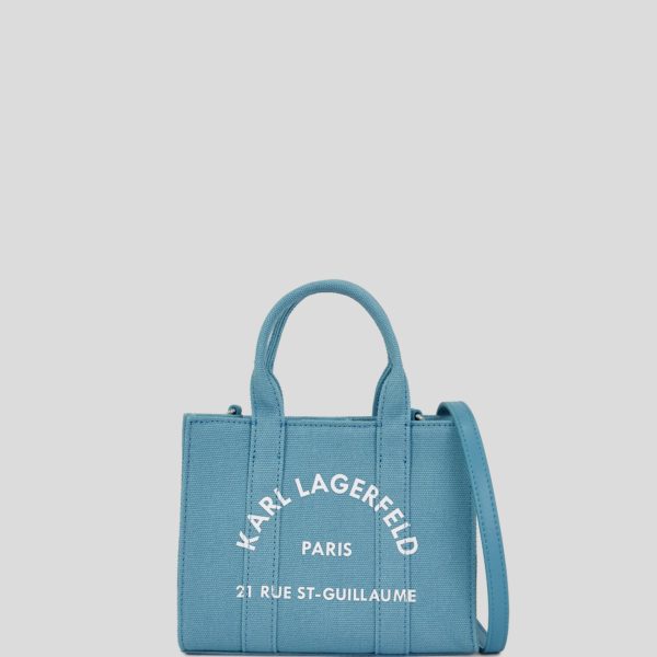 Karl Lagerfeld, Rue St-guillaume Mini Tote Bag, Femme, Eau calme et sombre, Taille: X00
