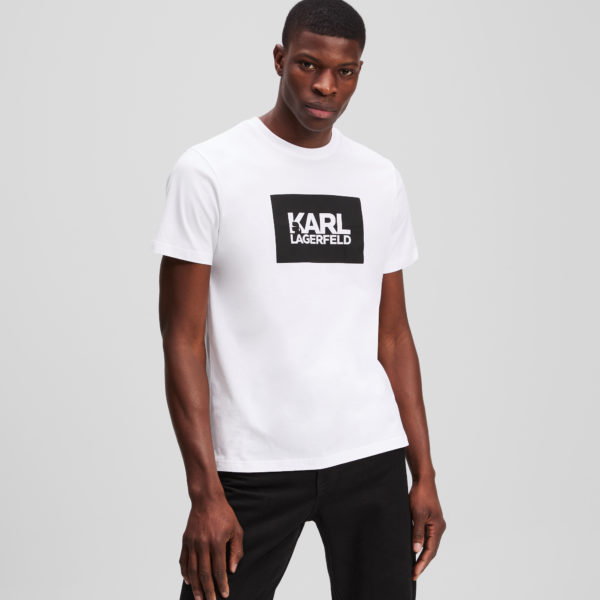Karl Lagerfeld, T-shirt À Logo Karl, Homme, Blanc, Taille: XXXL