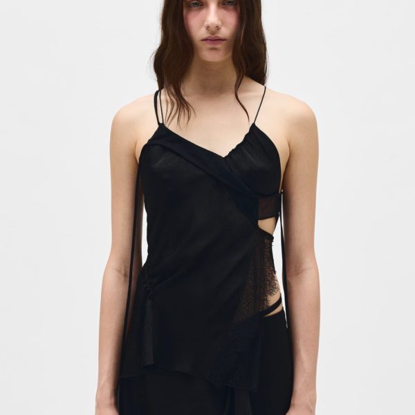 Vepa Ramage Jacquard Slip Top – ANN DEMEULEMEESTER