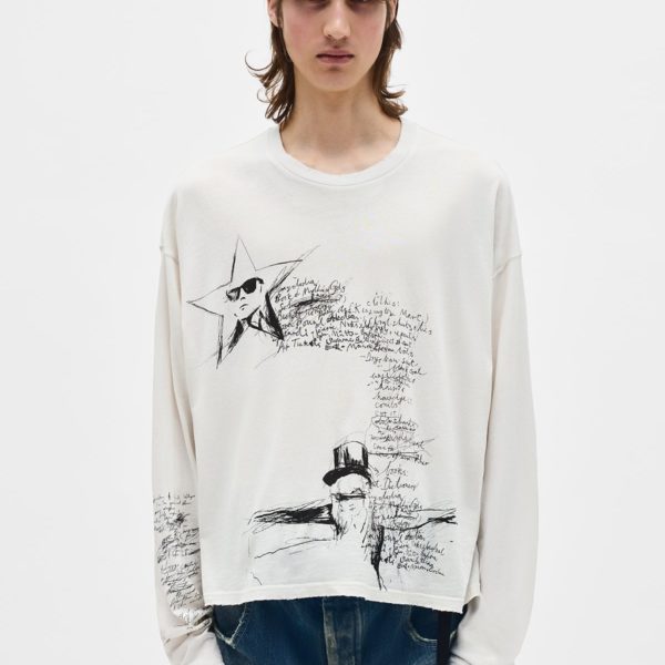 Emil  »sketchbook » Long Sleeve T-shirt – ANN DEMEULEMEESTER