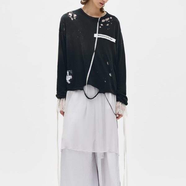 Emil Long Sleeve T-shirt With Printed Patches – ANN DEMEULEMEESTER
