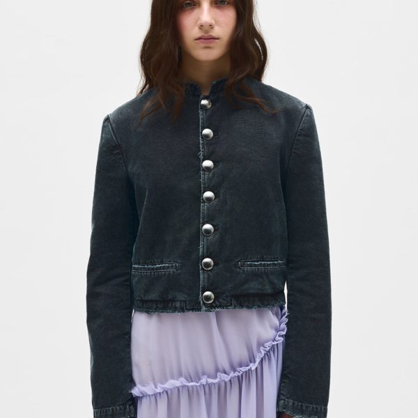 Cropped Standard Collar Blouson – ANN DEMEULEMEESTER