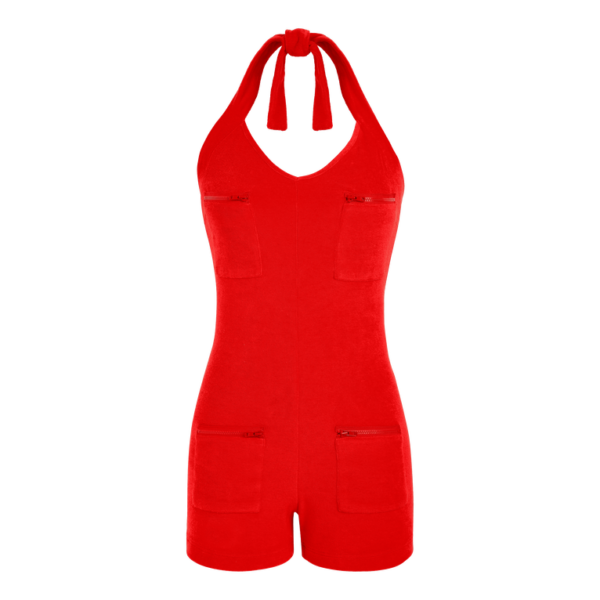 Vilebrequin Women Terry Playsuit – Limited Edition – Playsuit – Circus – Red – Size L
