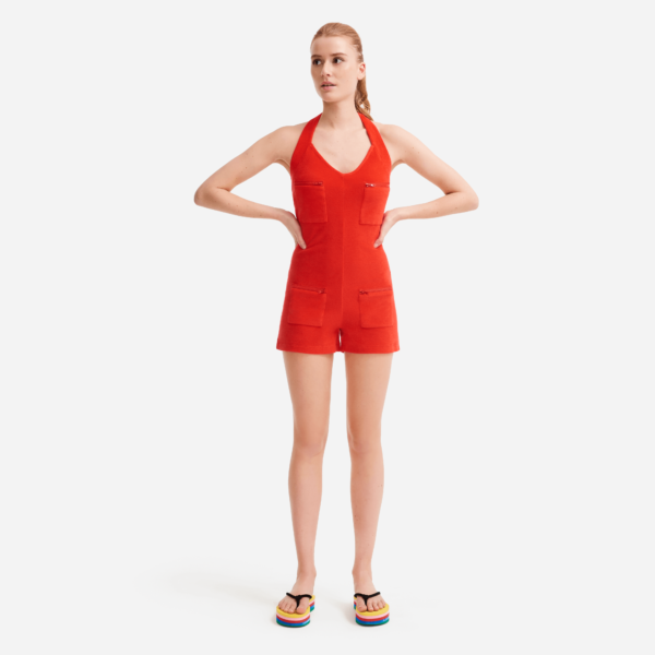 Vilebrequin Women Terry Playsuit – Limited Edition – Playsuit – Circus – Red – Size L