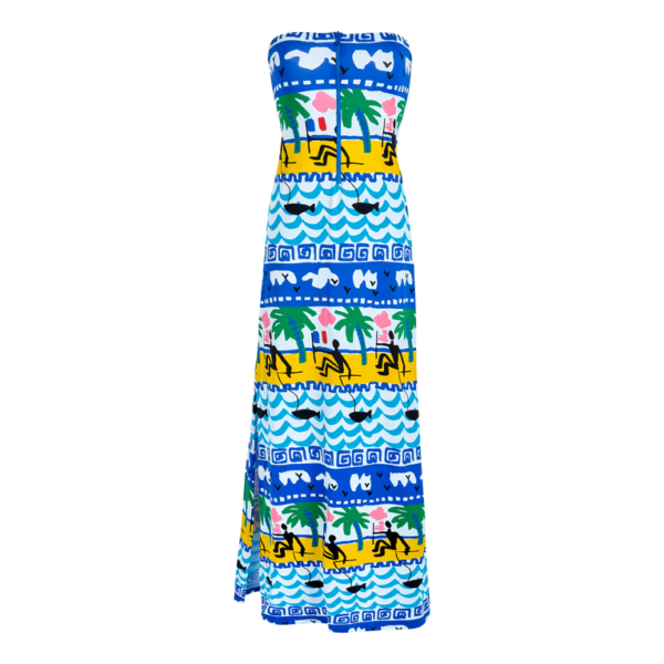 Vilebrequin Women Long Bustier Dress La Mer – Limited Edition – Dress – Cassy – White – Size S