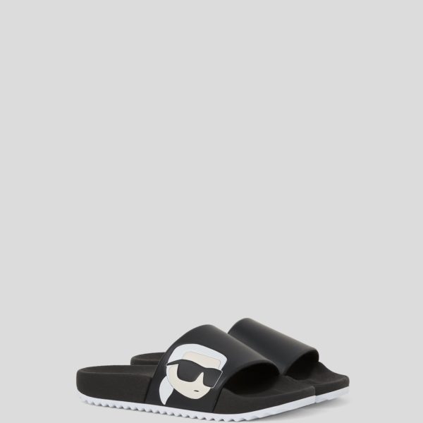 Karl Lagerfeld, Mules Ikon Pour Garçons, unisex, Noir, Taille: L39